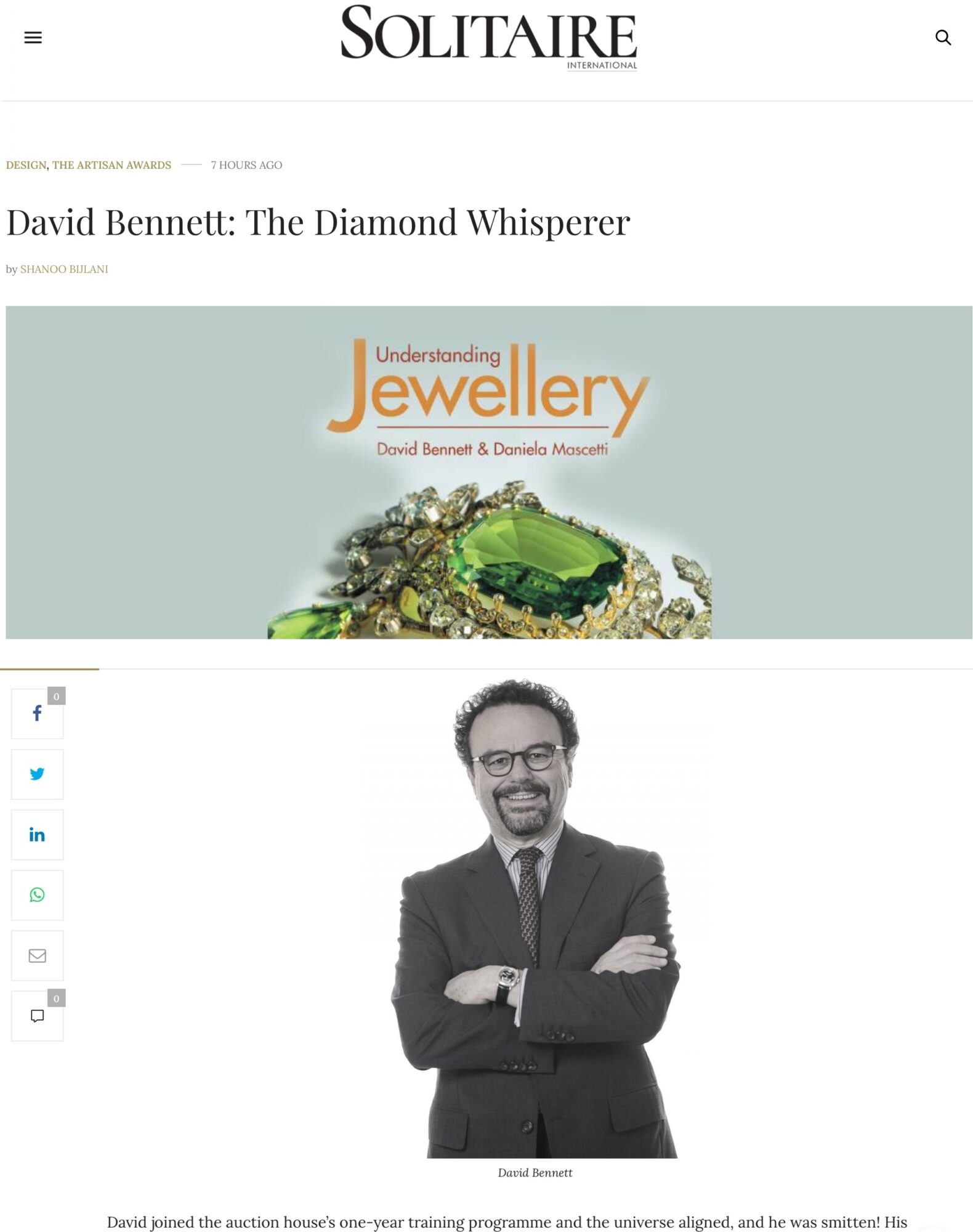 Understanding Jewellery In The News: Solitaire International - David ...