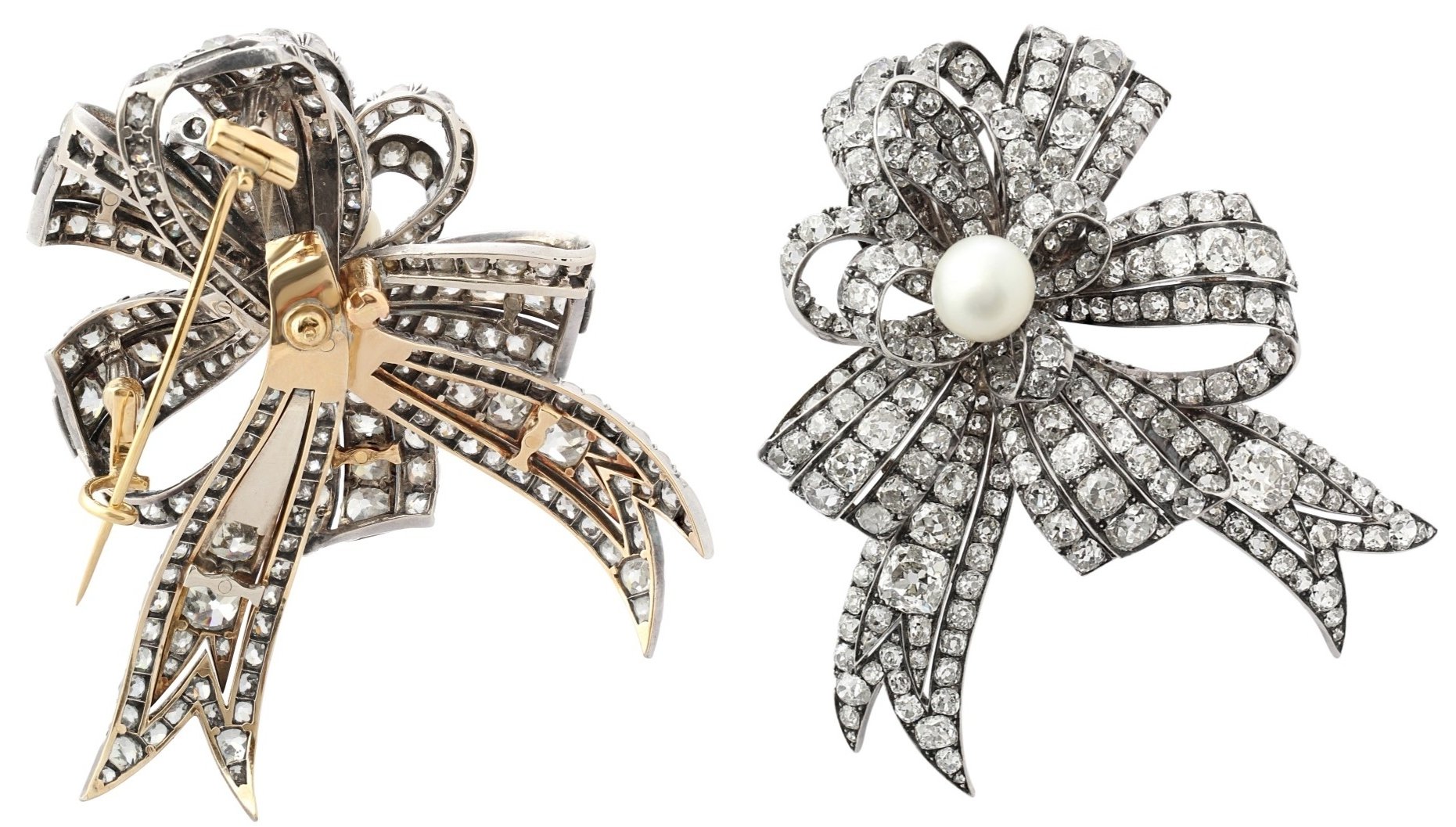 Trend Pearl Bow Brooches Small Fragrance Number 5 All-match Brooch